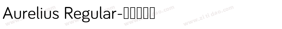 Aurelius Regular字体转换